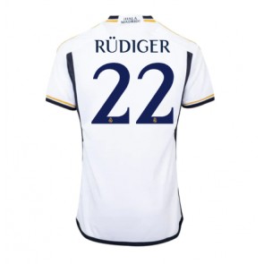 Real Madrid Antonio Rudiger #22 Koszulka Podstawowych 2023-24 Krótki Rękaw